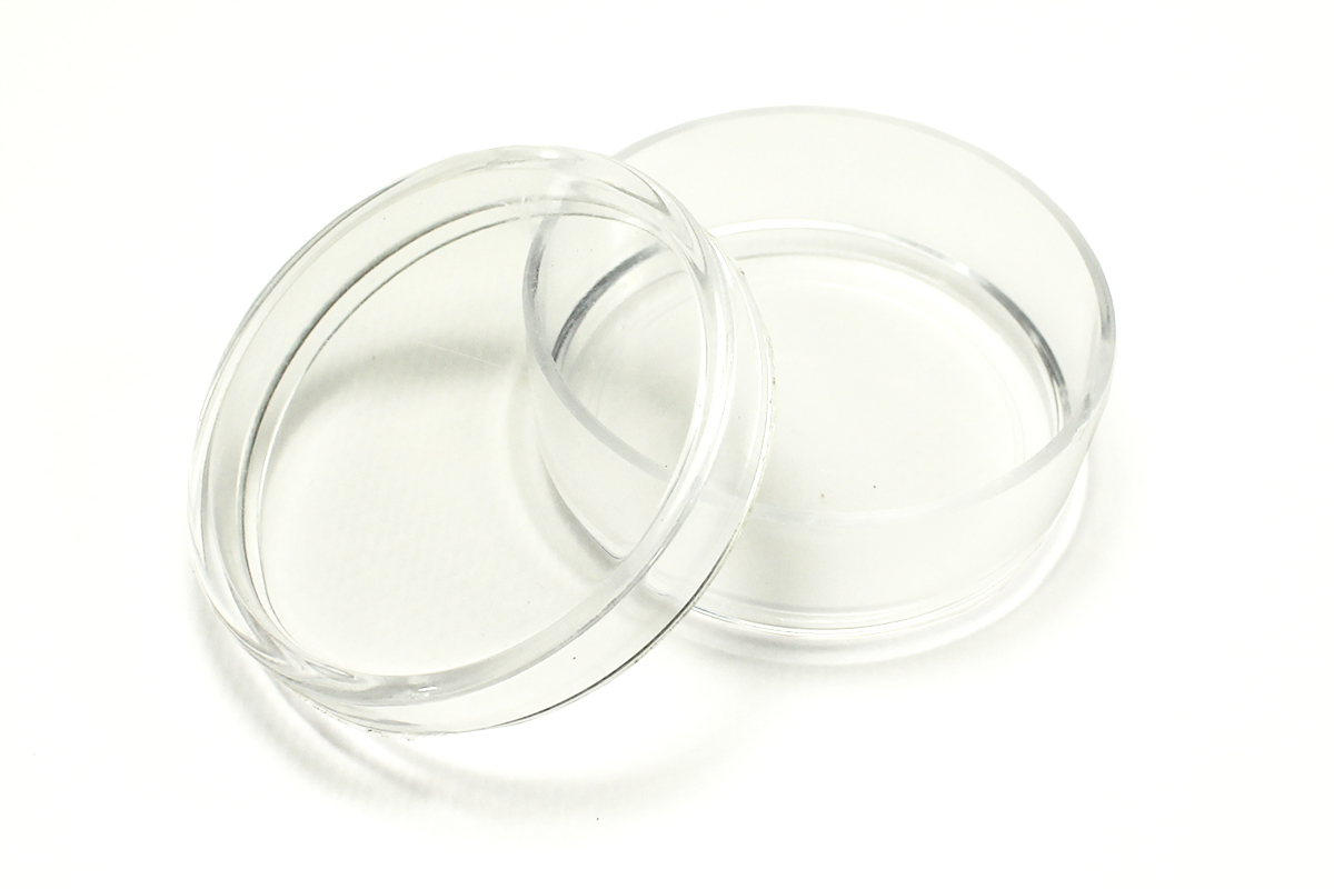 Boites rondes transparentes en plastique